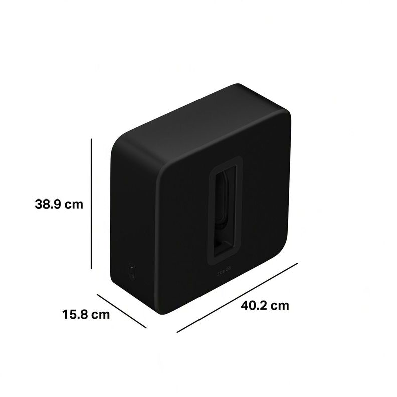 Subwoofer Sonos Wifi SUB 4Gen Wireless Negro-4