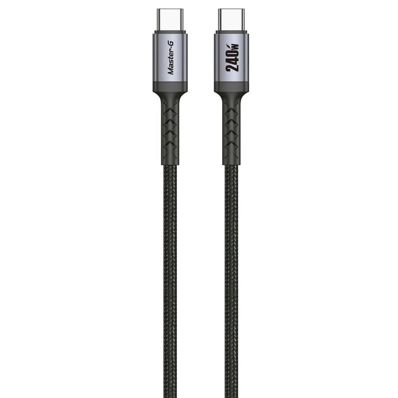 Cable De Carga Rápida Usb-C a C Antinudos 240W 2M Master-G-1