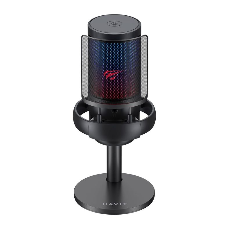 Micrófono Streaming RGB GK50B Negro Havit