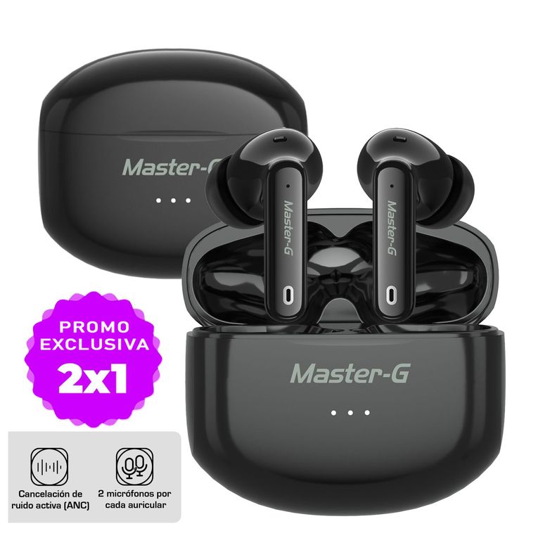 Pack Audífonos Bluetooth In Ear TWS ANC BUDS20 X2-0