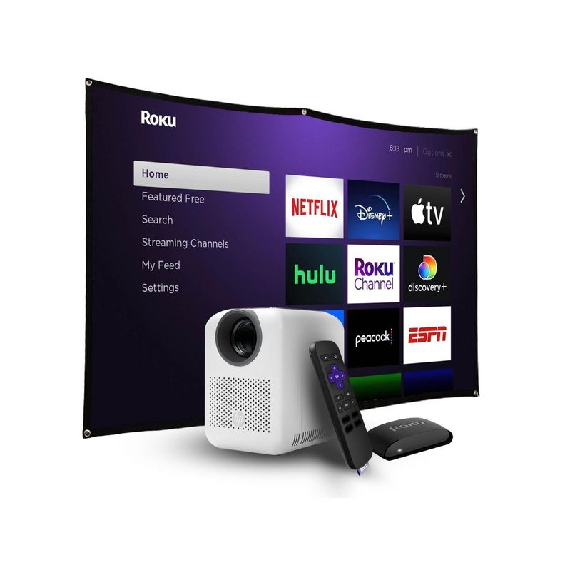 Proyector Portátil HP CC180 3 en 1 Roku HD 720p 200 Lúmenes-5