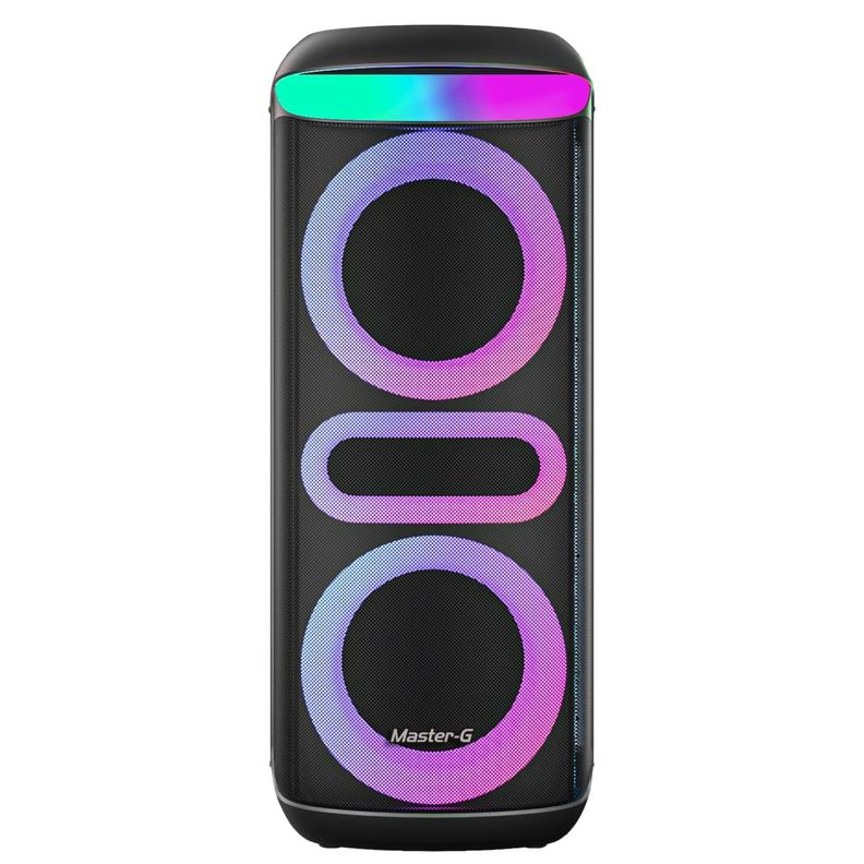 Parlante Karaoke Bluetooth 8” x2 con Micrófono MGZEUS-0
