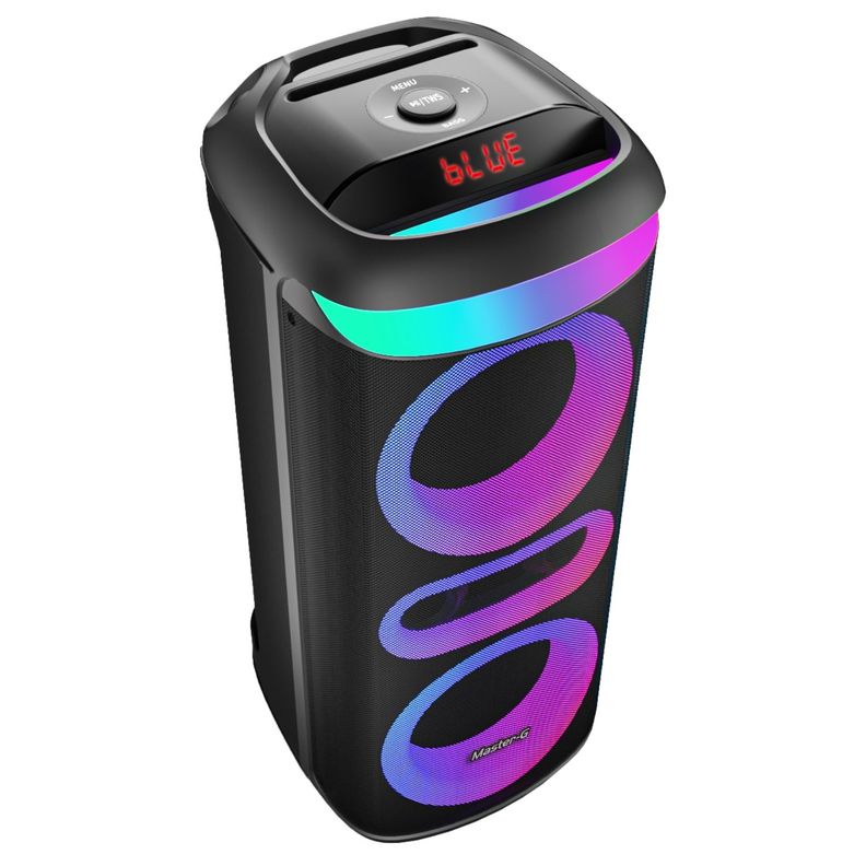 Parlante Karaoke Bluetooth 8” x2 con Micrófono MGZEUS-1
