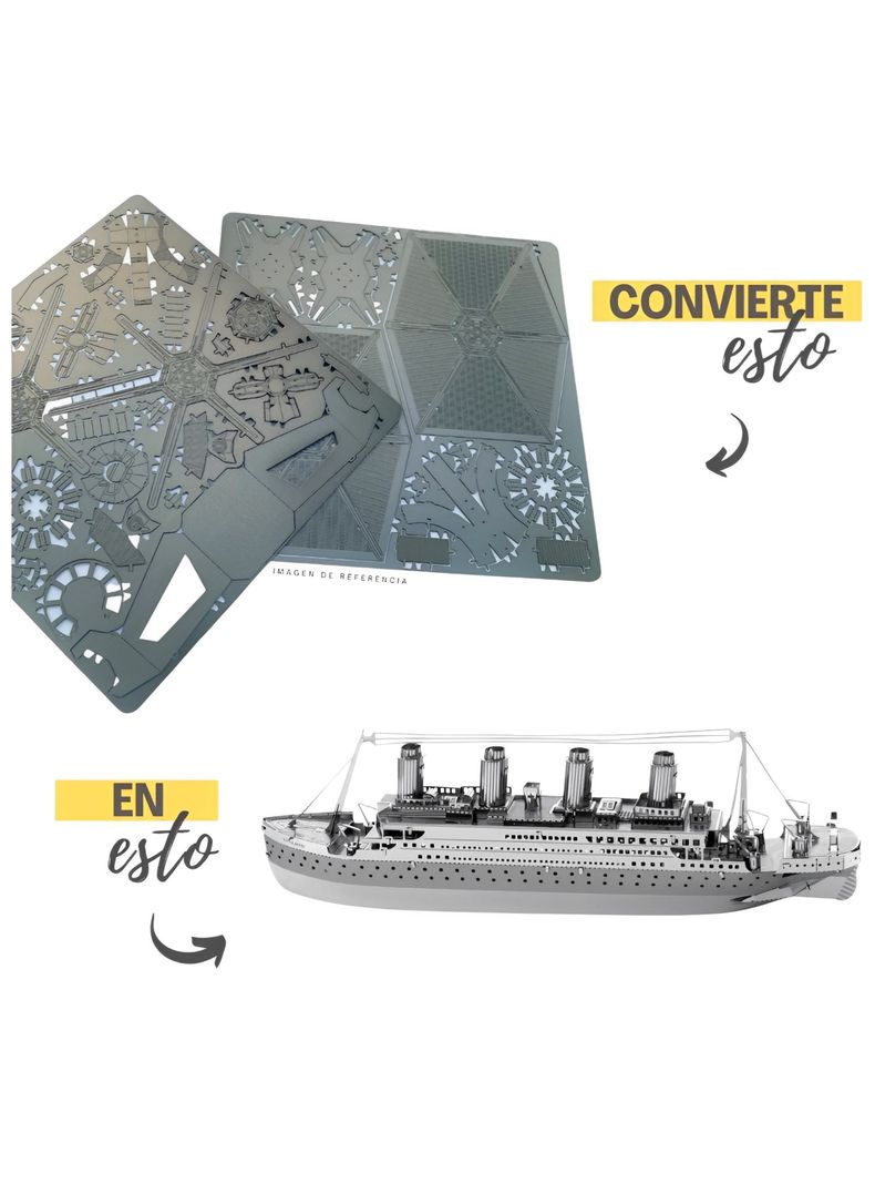 Puzzle 3D de Metal - Titanic-4