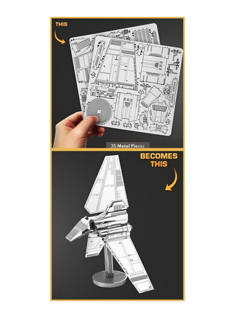 Puzzle 3D de Metal - Star Wars - Nave Imperial-3