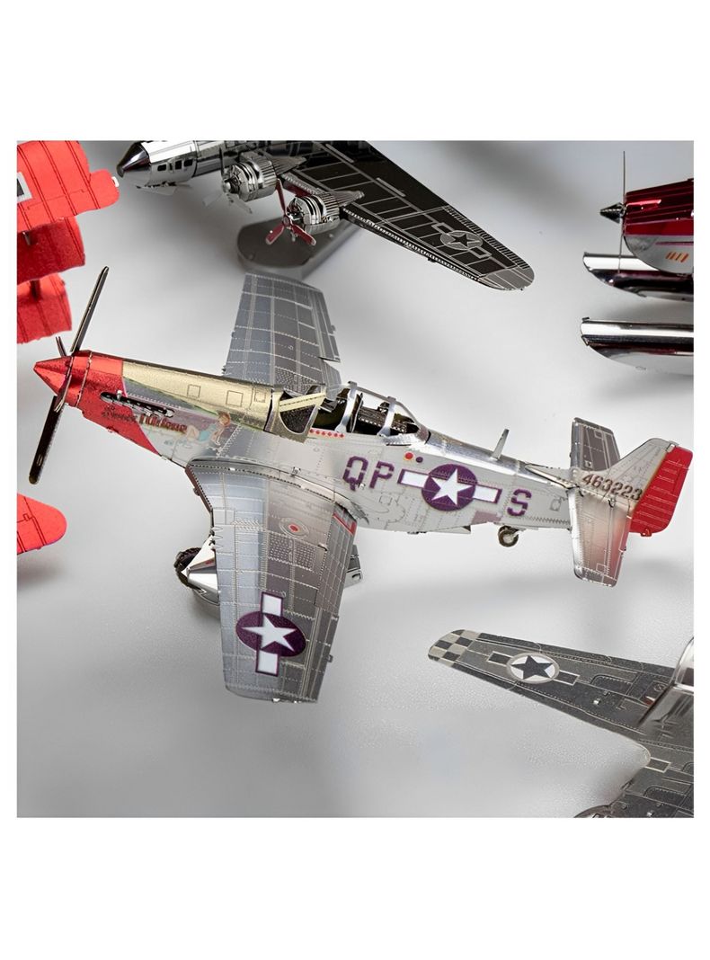 Puzzle 3D de Metal - Avión Mustang Sweet Arlene-2