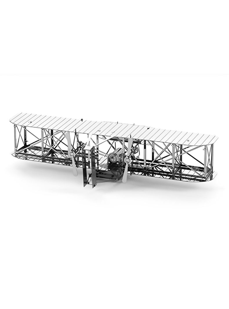 Puzzle 3D de Metal - Biplano de los Hermanos Wright-2
