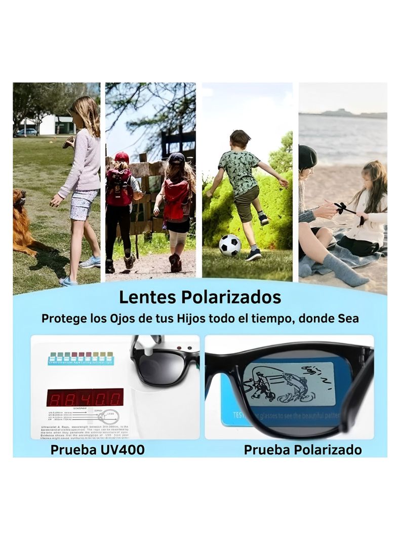 Lentes de Sol para Niños Filtro UV - 400 + Estuche Protector-5