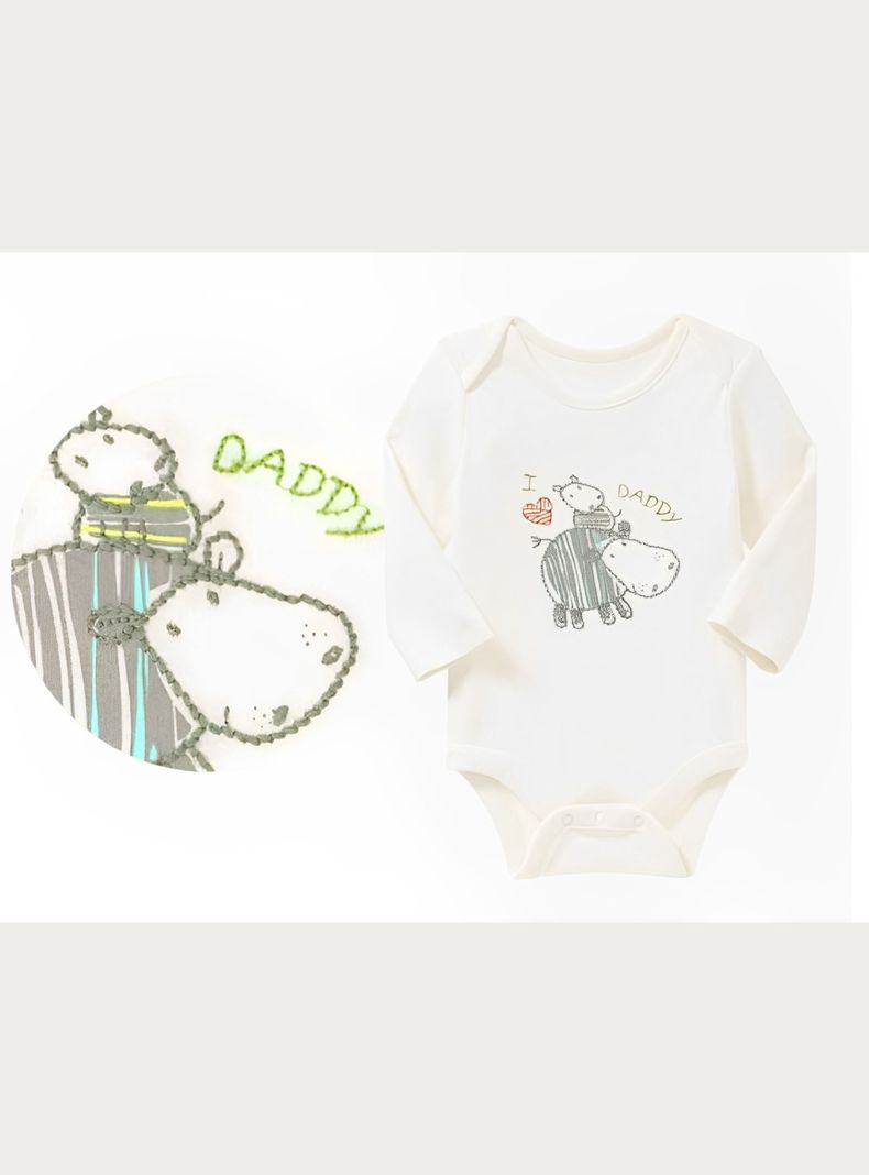 Body Bebé Manga Larga, 100% Algodón Soft-1