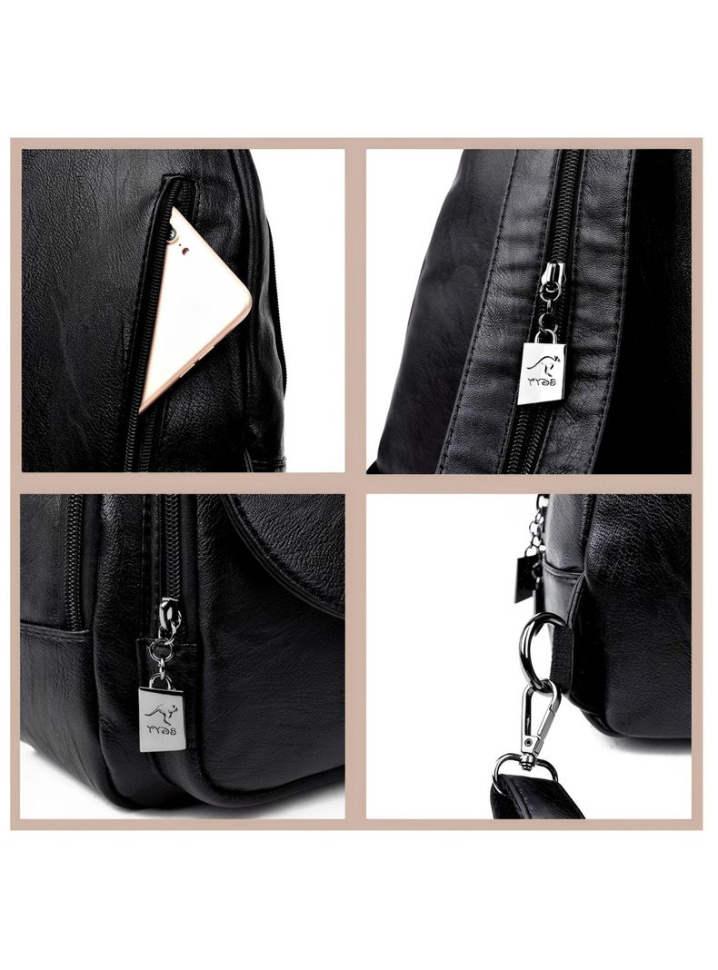 Mochila Hermosa y Elegante, Cuero PU-6