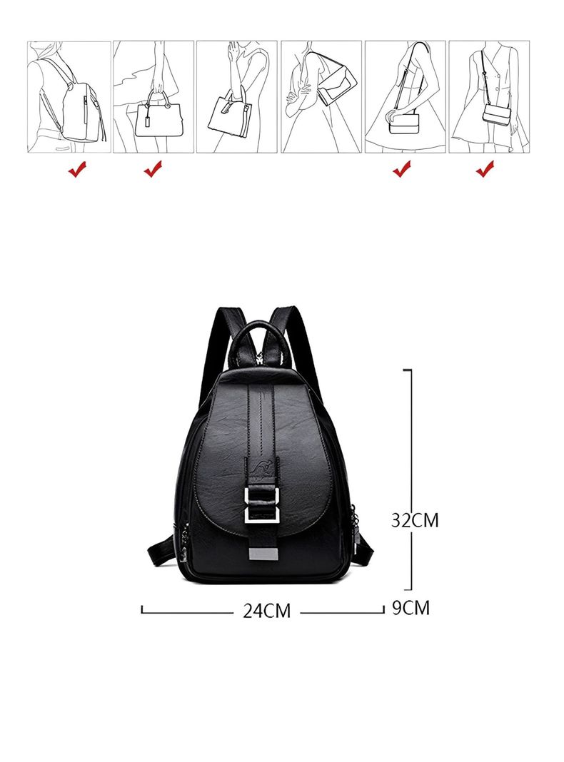 Mochila Hermosa y Elegante, Cuero PU-7