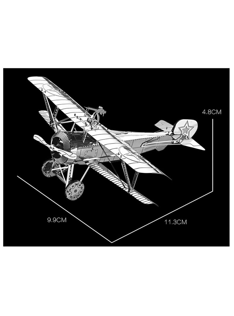 Puzzle 3D de Metal - Biplano Nieuport 17-2