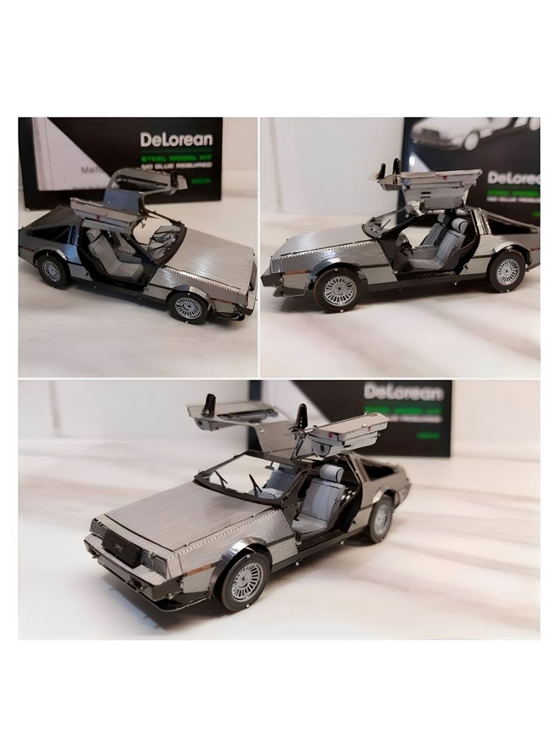 Puzzle 3D de Metal - DeLorean-3