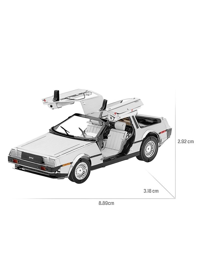 Puzzle 3D de Metal - DeLorean-4