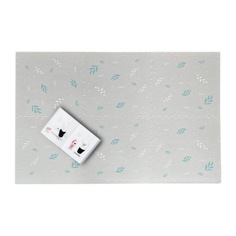 TATAMI GOMA DE EVA 600*600*12mm LEAF GREY-0