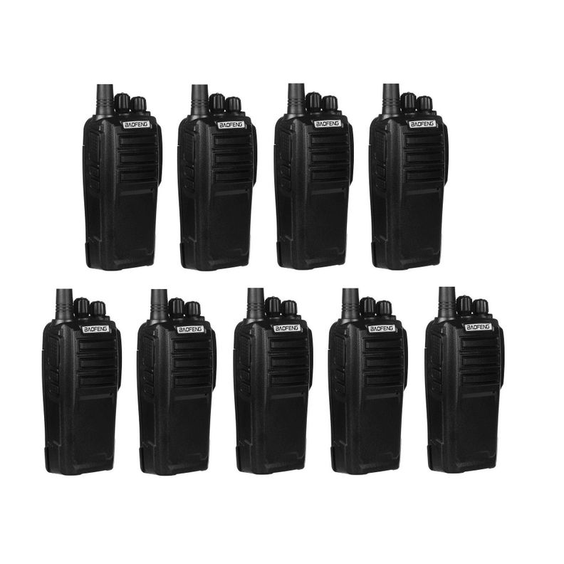 Pack 9 Radios Walkie Talkie Portatil Handy Baofeng uhf UV-6D-0