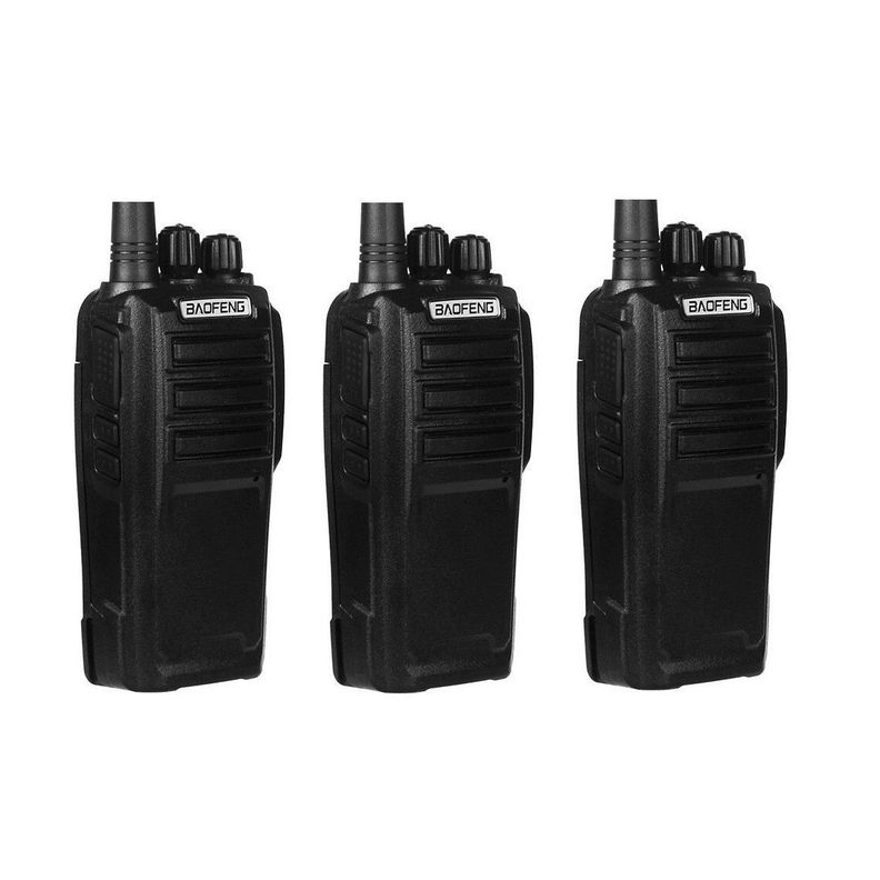 Pack 3 Radios Walkie Talkie Portatil Handy Baofeng uhf UV-6D-0