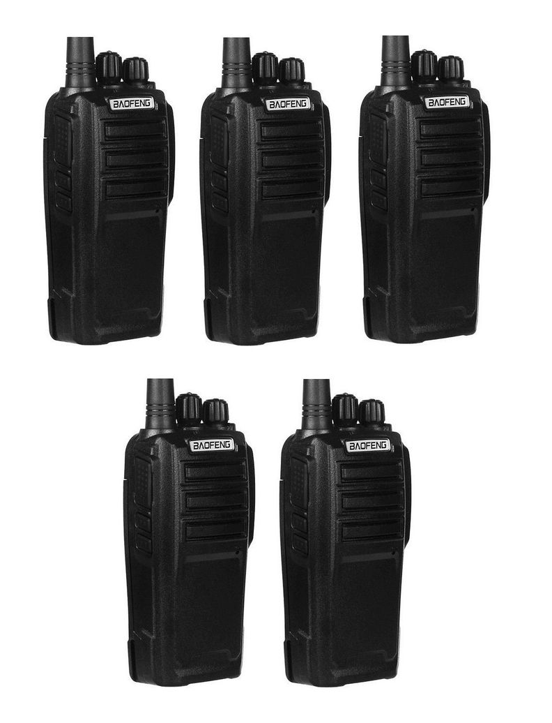 Pack 5 Radios Walkie Talkie Portatil Handy Baofeng uhf UV-6D-0