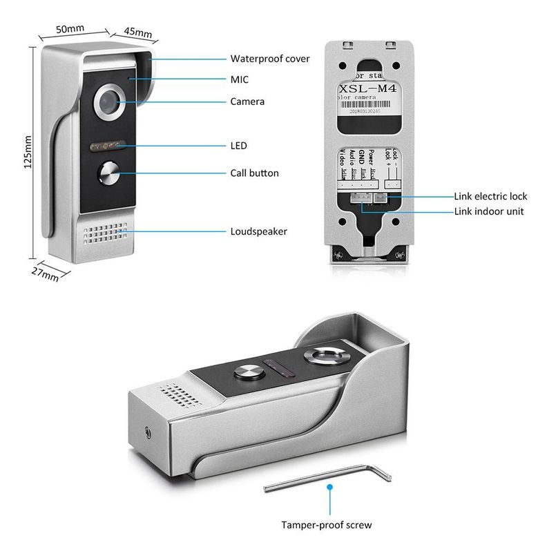 Video Portero Wifi Citofono Hd Intemperie Timbre Infrarrojo-6