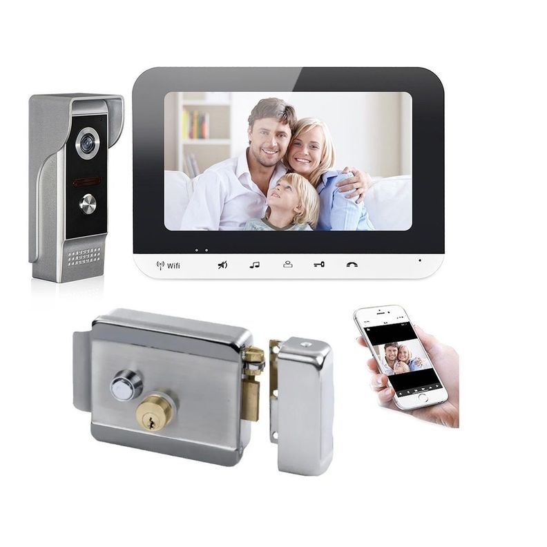 Pack Video Portero Wifi Citofono Hd + Chapa Electrica-0