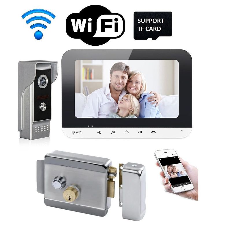 Pack Video Portero Wifi Citofono Hd + Chapa Electrica-1