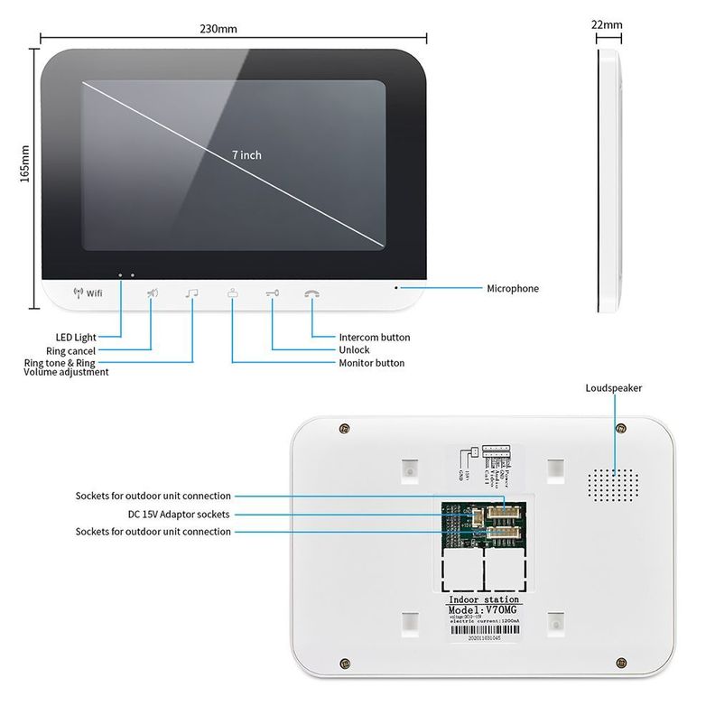 Pack Video Portero Wifi Citofono Hd + Chapa Electrica-2