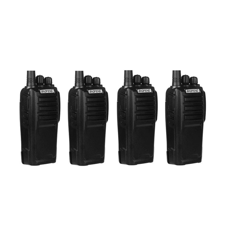 Pack 4 Radios Walkie Talkie Portatil Handy Baofeng uhf UV-6D-0