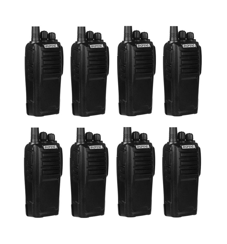 Pack 8 Radios Walkie Talkie Portatil Handy Baofeng uhf UV-6D-0