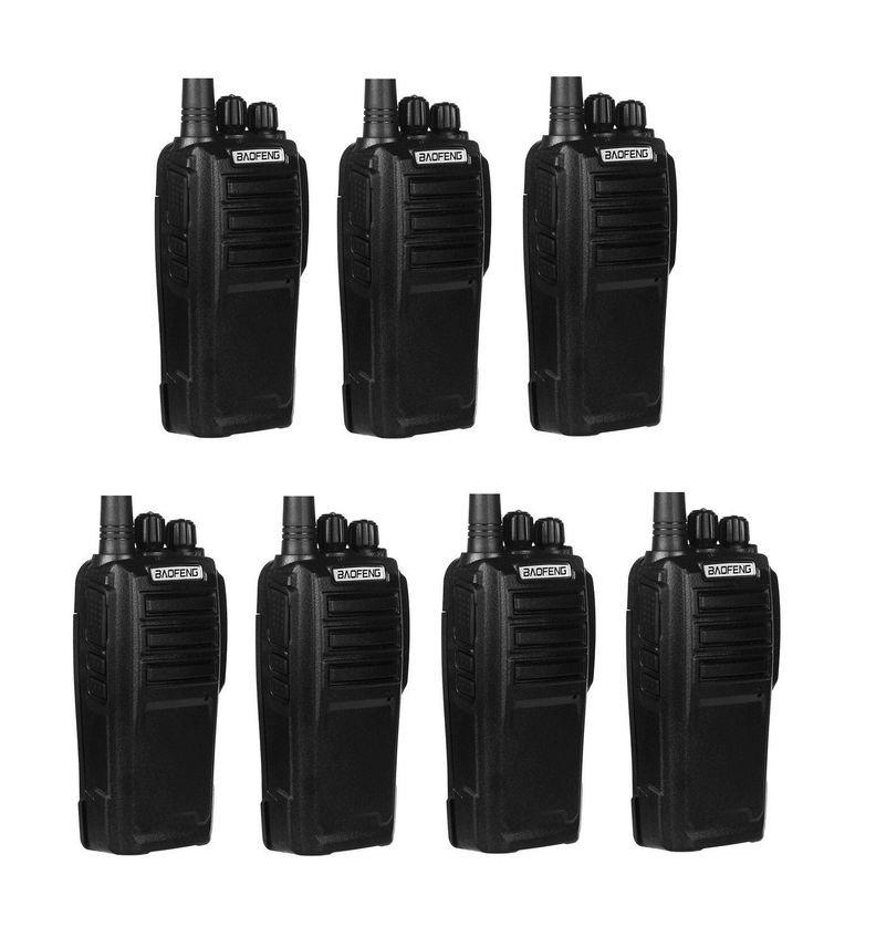 Pack 7 Radios Walkie Talkie Portatil Handy Baofeng uhf UV-6D-0