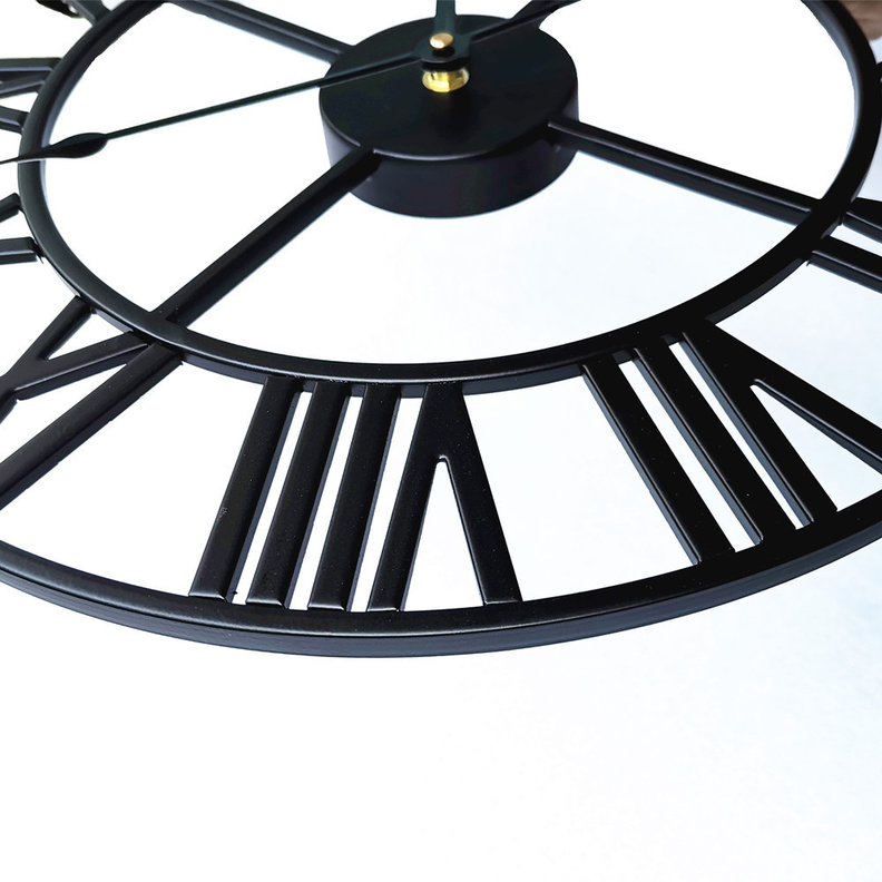 Reloj De Pared Vintage 60 Cm 3d Grande Retro Hierro-3