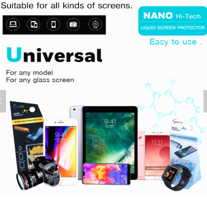 2 X Protector De Pantalla Liquido Para Celular Nano Hi Tech-3