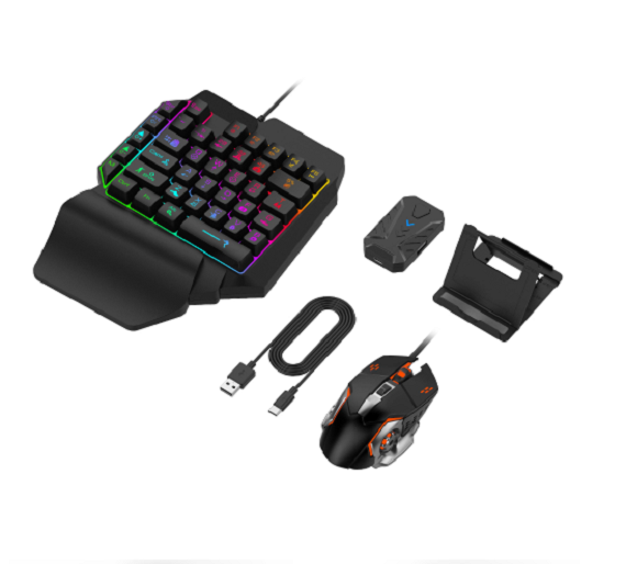Adaptador Gamer Mix Pro Mouse Teclado Y Soporte -0