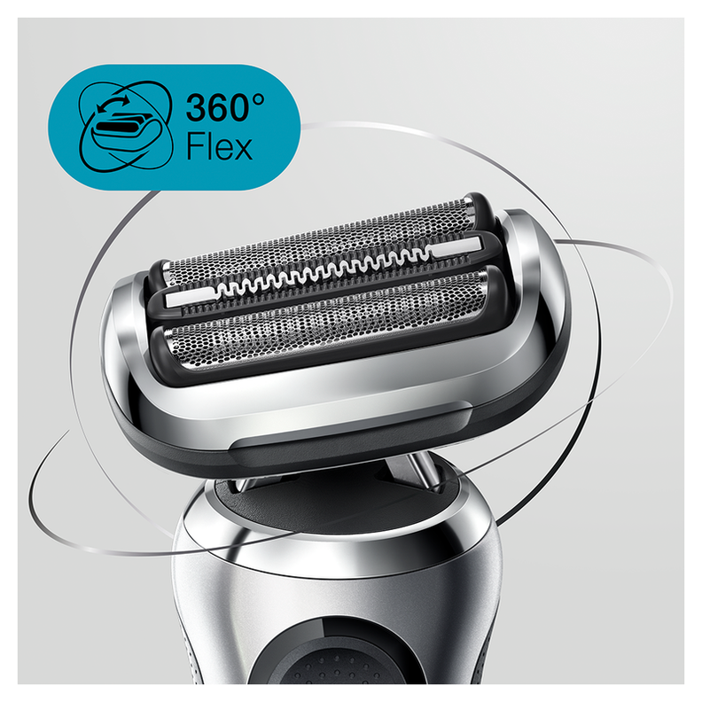 Afeitadora Eléctrica Braun S7 S1000 Plateada Flex 360°-3