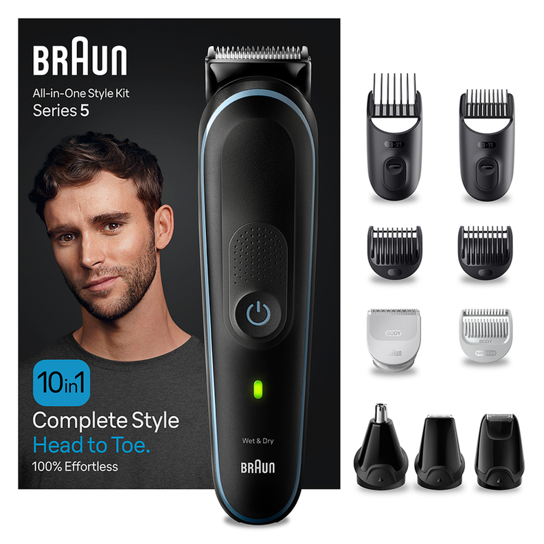 Cortapelos 10 En 1 Braun Serie 5 Wet&Dry Cara y Cuerpo-0