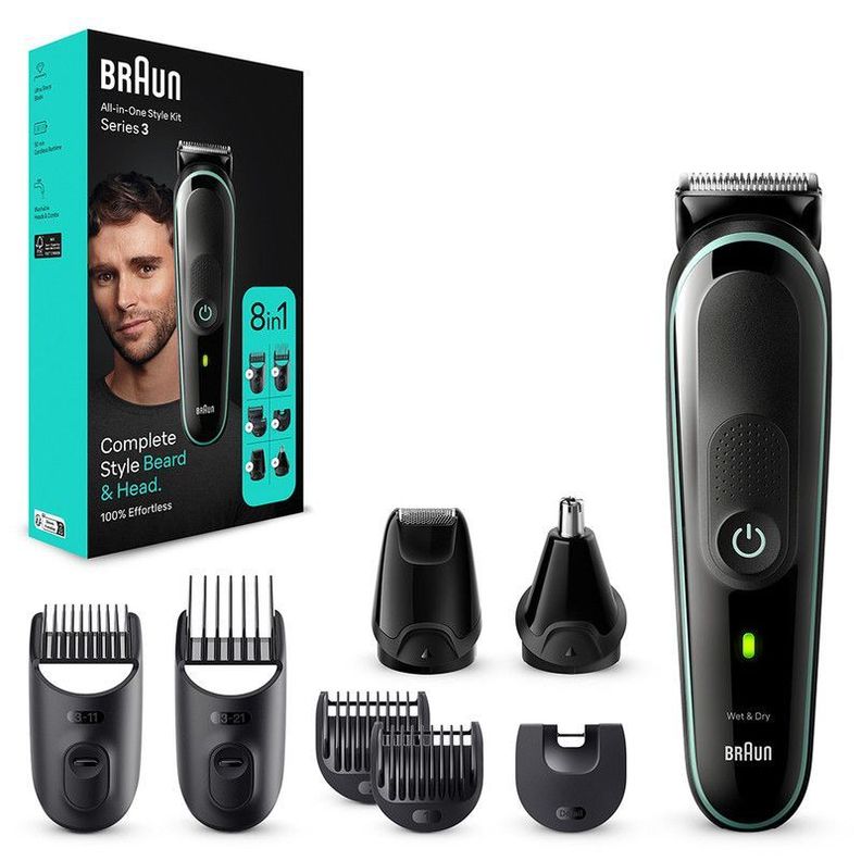 Cortapelos 8 en 1 Braun Serie 3 Wet&Dry Cara y Cuerpo-5