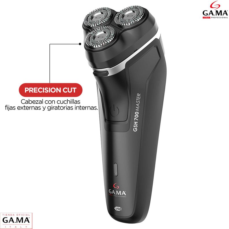 Máquina De Afeitar Master Gama Gsh 700 Usb Afeitadora Portátil-2