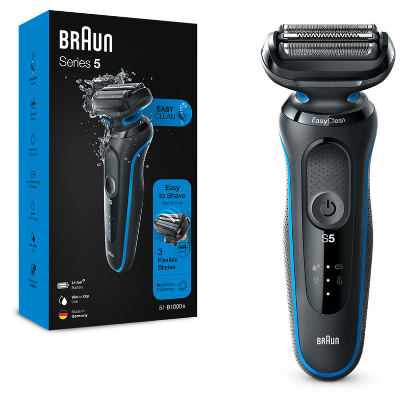 Afeitadora Recargable Braun S5 51-B1000s Wet&Dry Cuchillas Flexibles-0