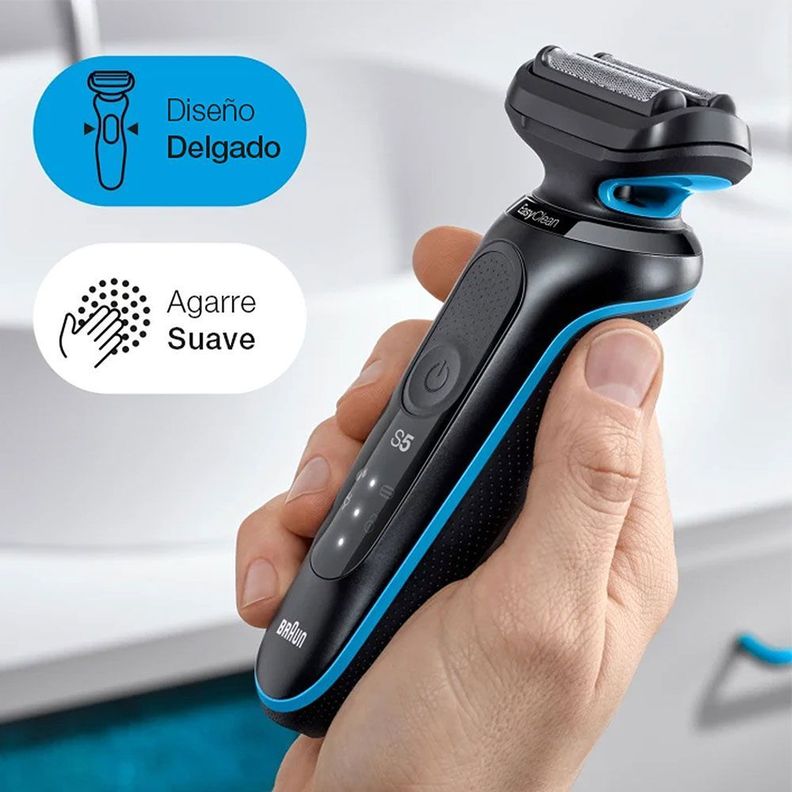Afeitadora Recargable Braun S5 51-B1000s Wet&Dry Cuchillas Flexibles-4
