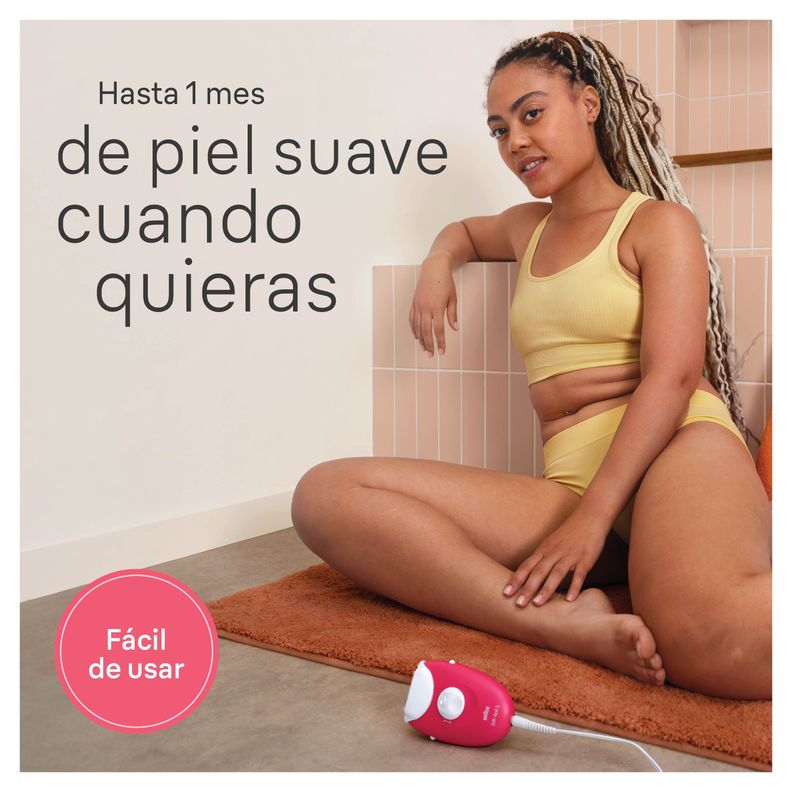 Depiladora Eléctrica Braun Silk Épil 3 Rosada-3
