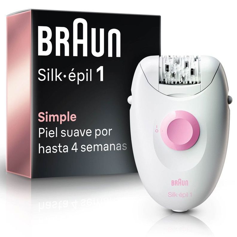 Depiladora Electrica Braun Silk Épil 1 Rosa-0