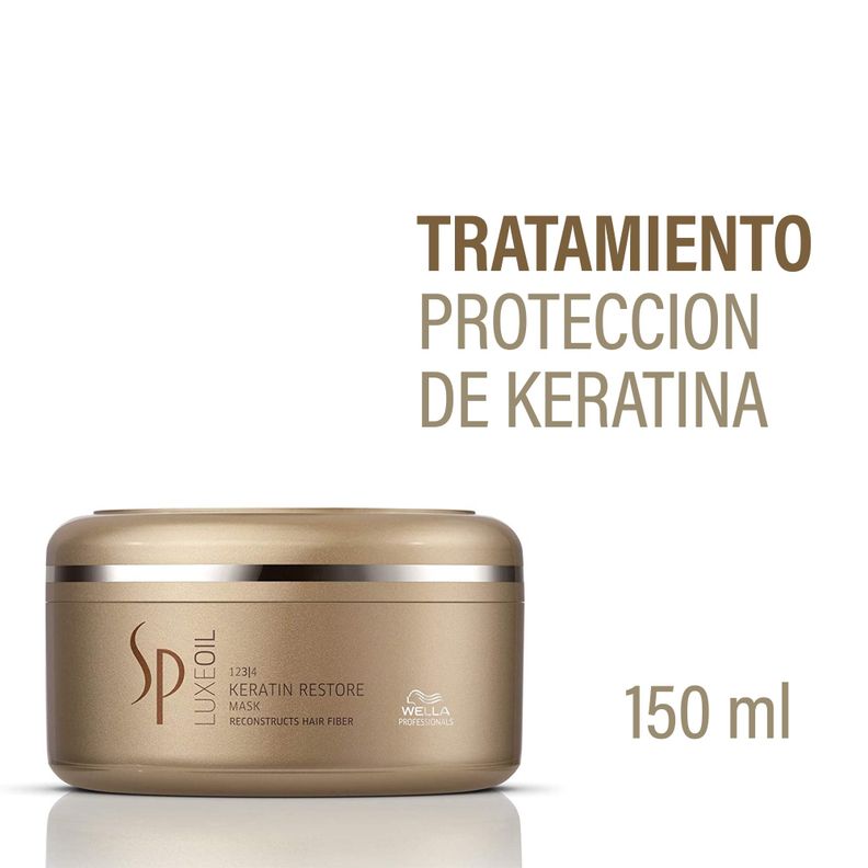 Tratamiento Mascara Protege Keratina Sp Luxeoil Wella 150 Ml-1
