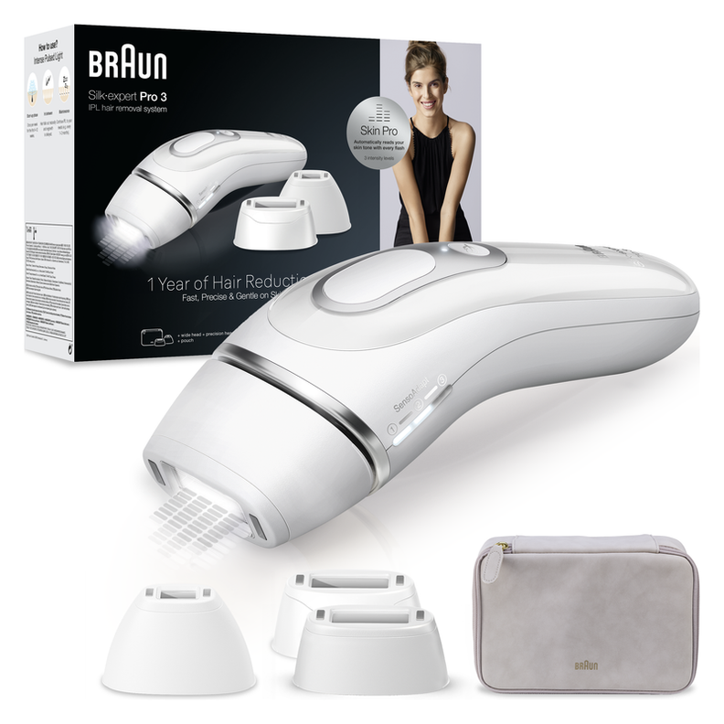 Depiladora Definitiva IPL  Braun Luz Pulsada Silk Pro3-0