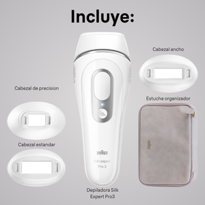 Depiladora Definitiva IPL  Braun Luz Pulsada Silk Pro3-2