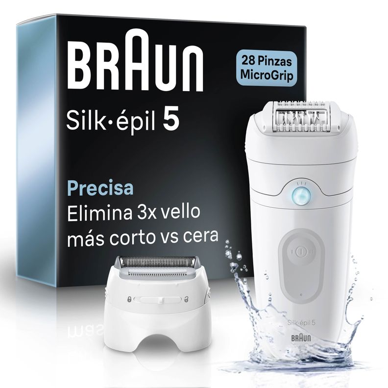 Depiladora Electrica Braun Silk Épil 5 Gris Inalámbrica-0