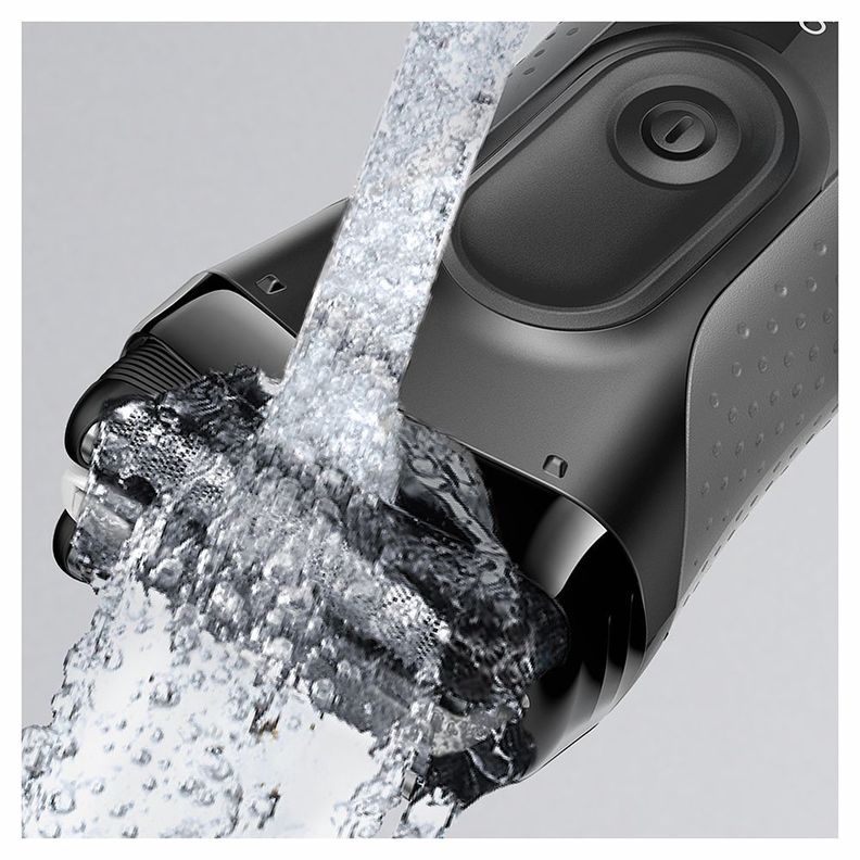 Afeitadora Recargable Braun 300 Serie 3 Black Cuchillas Flexibles-4
