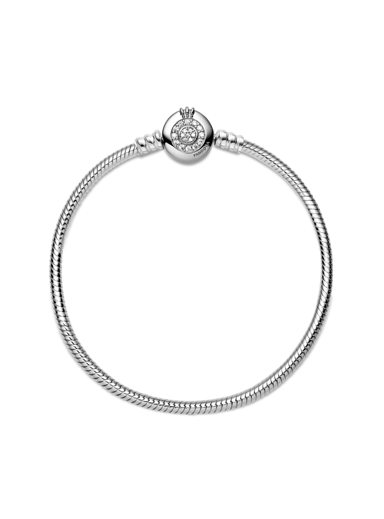 Brazalete en Plata Momentos Brillante Corona O
