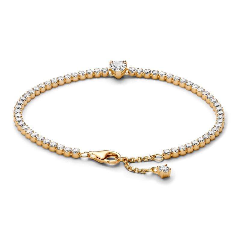 Brazalete Tenis Corazón Brillante-0
