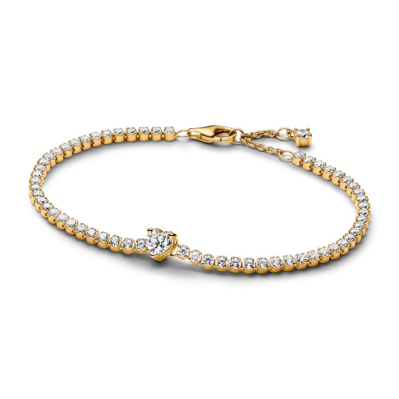 Brazalete Tenis Corazón Brillante-1