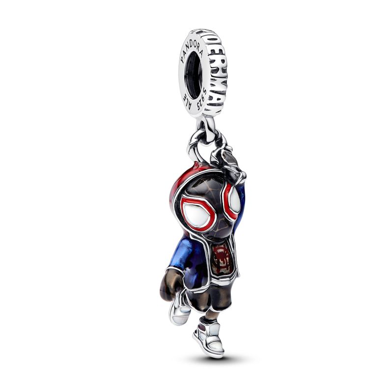 Charm Colgante Spider-Man Miles Morales de Marvel Plata