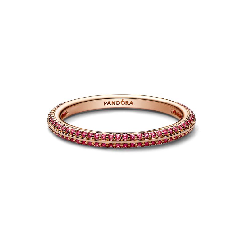 Anillo en Rose de Pavé Rojo Pandora Me-0